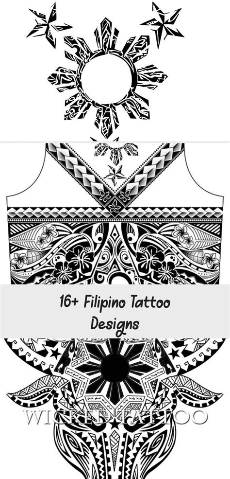 16 Filipino Tattoo Designs Tattoos And Body Art In 2020 Filipino