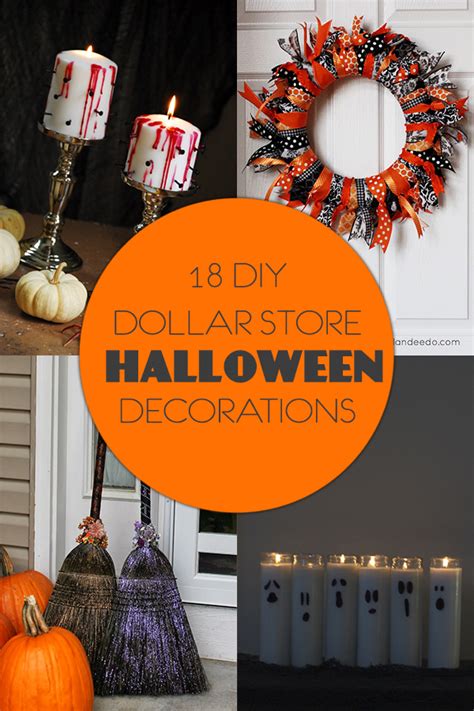 18 Diy Dollar Store Halloween Decorations