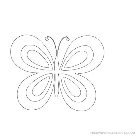 18 Free Printable Butterfly Stencils