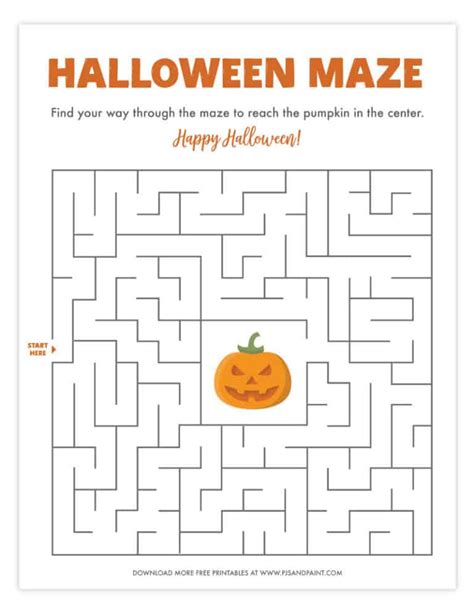 18 Free Printable Mazes Pjs And Paint