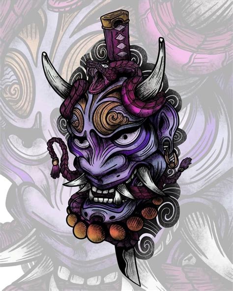 190 Oni Mask Tattoo Designs With Meaning 2022 Tattoosboygirl In