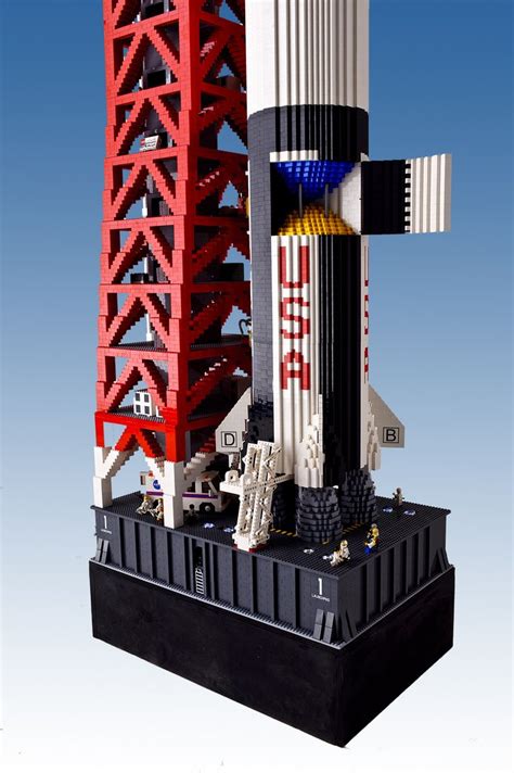 19Ft Lego Saturn V Rocket Churchmag