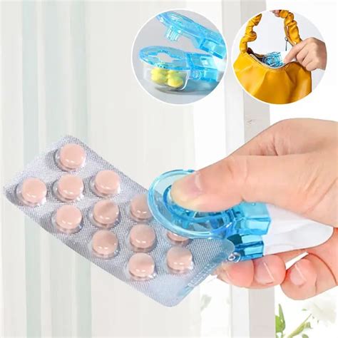 1Pcs Portable Pill Taker Anti Pollution Artifact Pill Popper Reusable Medication Dispenser Pill Taker Cup Travel Medicine Organizer Pomermy Shopee Malaysia