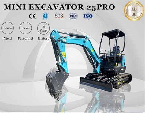 2 5T Mini Crawler Hydraulic Pilot Digger Small Machine Support