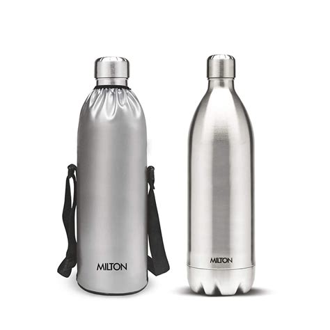 2 Liter Metal Water Bottle 2L Stainless Steel Australia Litre India L Buy Milton Thermosteel Duo