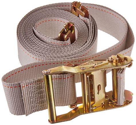 2 X 16 Durable Ratcheting Strap Cargo Tiedown For E Track Heavy Duty