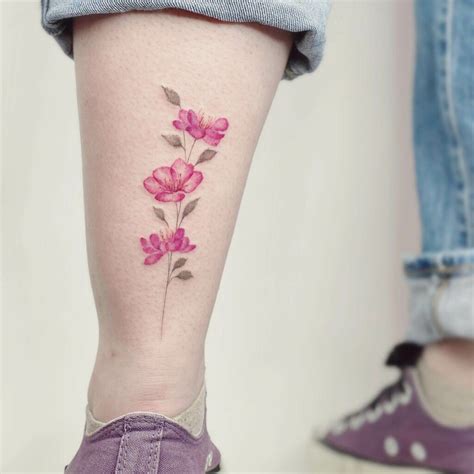 20 Amazing Pink Flower Tattoos To Inspire In 2024