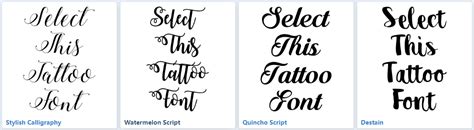 20 Best Tattoo Fonts Choose Your Tattoo Lettering Styles 2023 Fotor