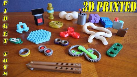 20 Fidget Toys 3D Printed Youtube Imprimante 3D Michka