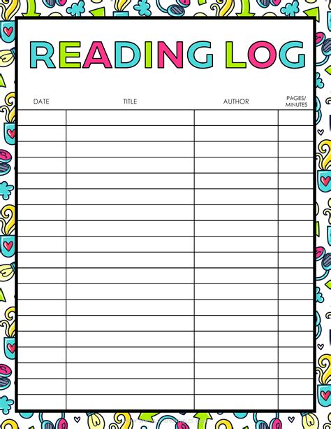 20 Free Printable Reading Logs For Kids Simply Love Printables