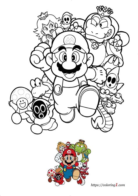 20 Free Super Mario Coloring Pages For Kids