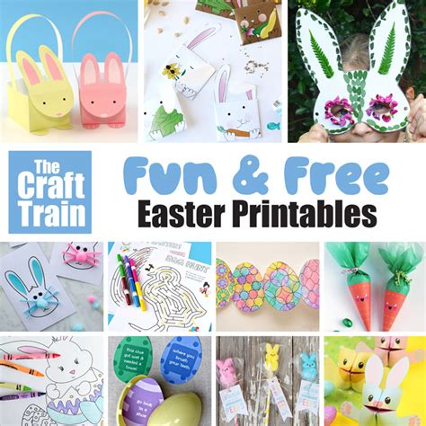 20 Fun And Free Easter Printables For Kids The Craft Train