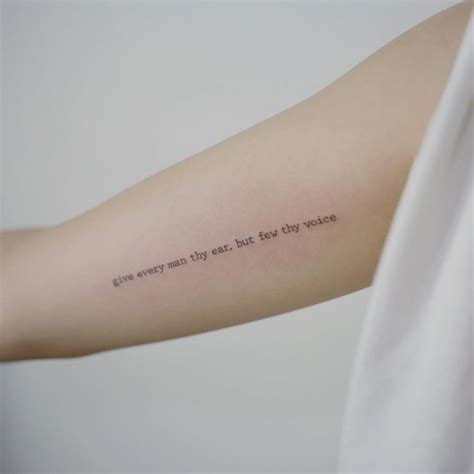 20 Small But Powerful Inspirational Quote Tattoos