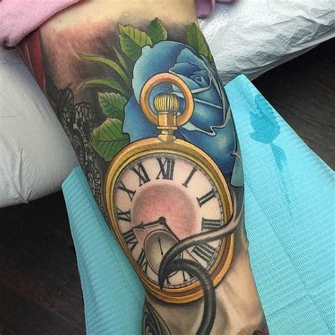 200 Inspirational Pocket Watch Tattoo Ideas