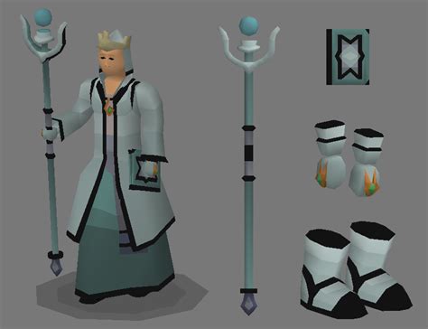 2019 I Made 3D Models Of Gloves Boots A Staff And A Book For The 3Rd Age Mage Set Old