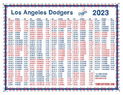 2024 Mlb Schedule Pdf Dodgers Tasia Fredrika