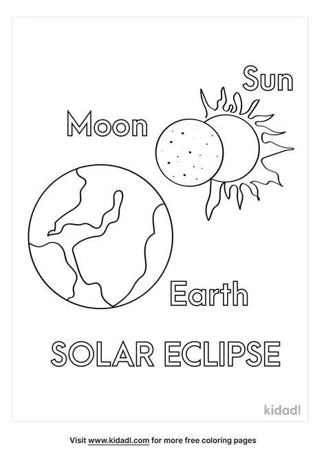 2024 Solar Eclipse Coloring Page Skip To My Lou Worksheets Library