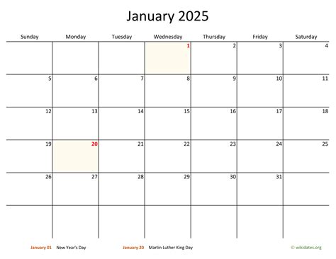 2025 Monthly Blank Calendar Free Printable Templates