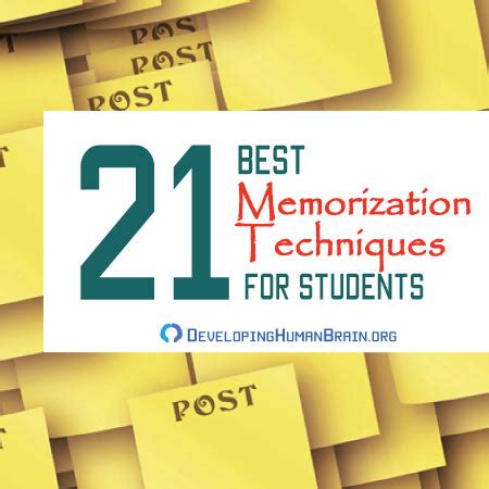 21 Best Easy Memorization Techniques For Students