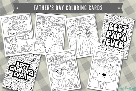 21 Cute Free Printable Father Amp 39 S Day Cards To Color Cassie Smallwood