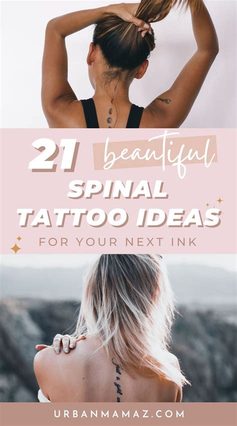 21 Elegant Spinal Tattoo Ideas For Your Next Ink Back Tattoo Women Spine Spinal Tattoo Spine