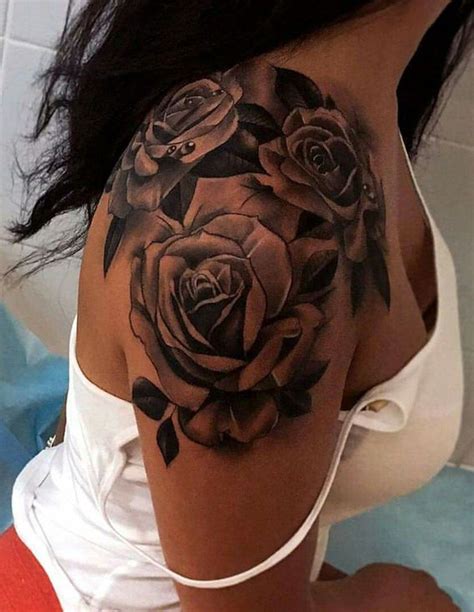 21 Rose Shoulder Tattoo Ideas For Women Tatuagem Mulher Tatuagem De