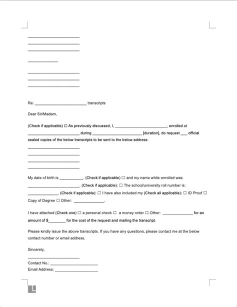 22 College Transcript Request Form Template Free To Edit Download