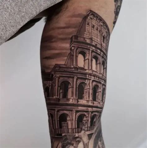 22 Roman Colosseum Tattoo Design Meaning Tattoo Twist