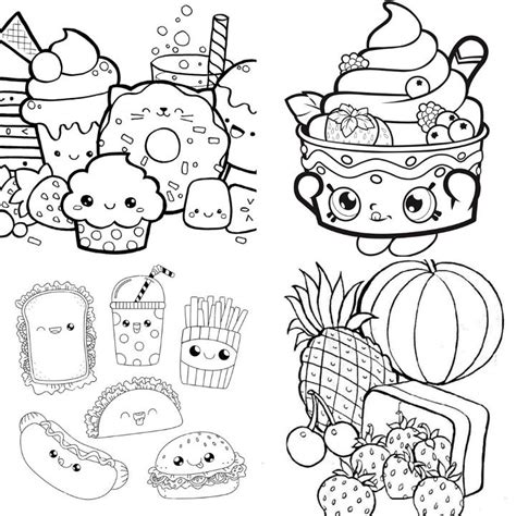 23 Unbelievably Cute Food Coloring Pages Printable And Free