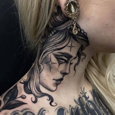 24 Stunning Neck Tattoos For Women Artofit