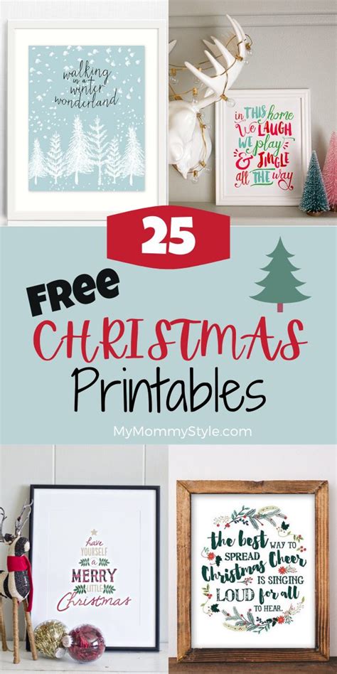 25 Free Christmas Printables My Mommy Style