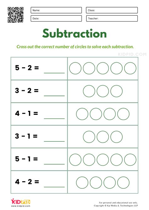 25 Free Kindergarten Subtraction Worksheets Kindergarten Subtraction