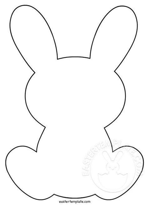 25 Free Printable Easter Bunny Template