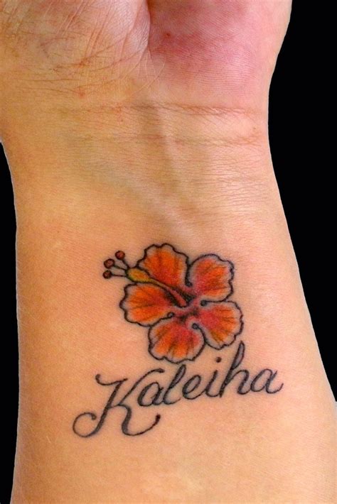 25 Hawaiian Flowers Tattoos Rainastevie