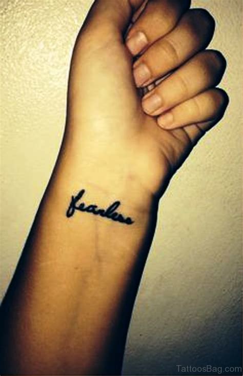 26 Dazzling Fearless Tattoos On Wrist