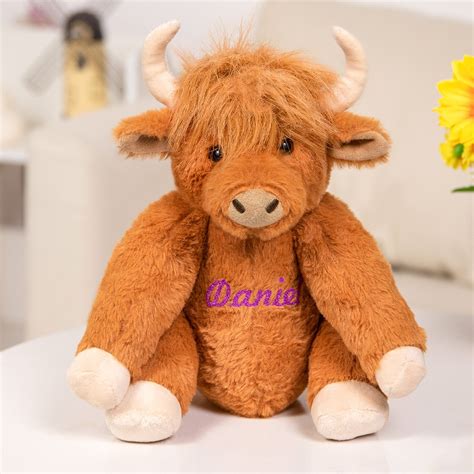 26Cm Large Highland Cow Plush Soft Toy Highland Cow Plush Highland Cow Toy Highland Cow Teddy