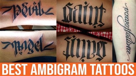 27 Ambigram Tattoo Designs That Will Make You Flip