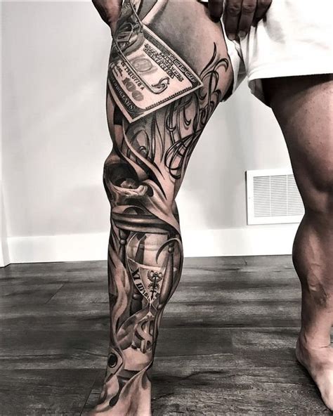 27 Coolest Leg Sleeve Tattoo Designs For Men In Different Styles