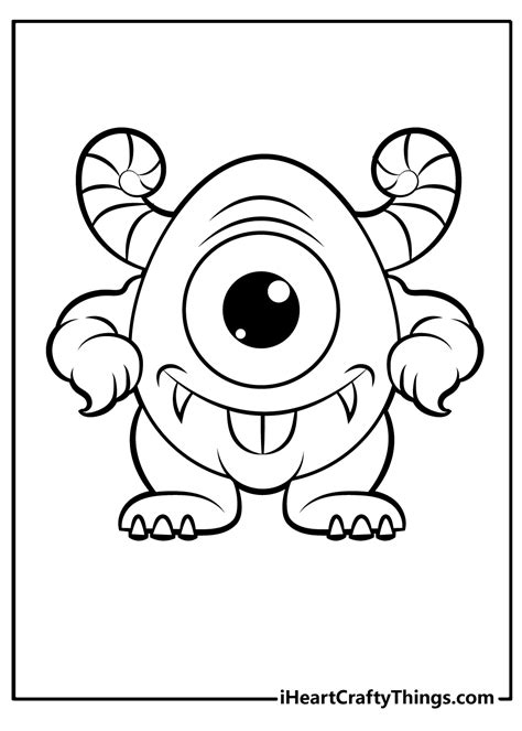 27 Free Monster Coloring Pages For Kids