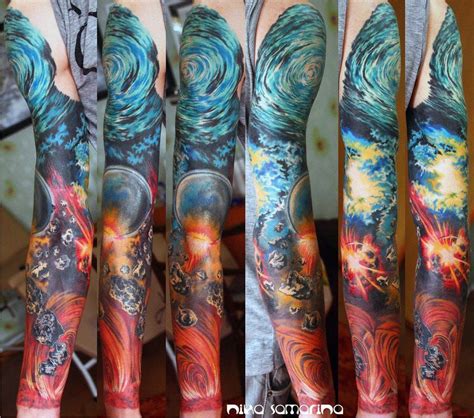 280 Cosmic Outer Space Tattoo Ideas For Galaxy Lovers Space Tattoo