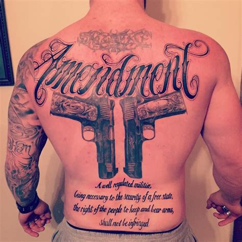 2Nd Amendment Tattoo Brantley Gilbert Tattoo Back Tattoo Tattoos