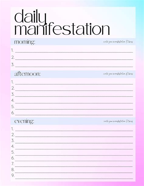 3-6-9 Manifestation Printable for Abundance and Prosperity