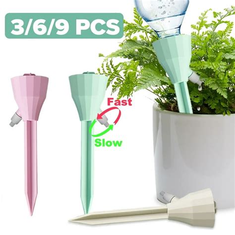 3 6 9Pcs Automatic Watering Device Adjustable Self Watering Spikes Kits