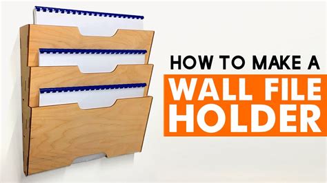 3 7 Pockets Wall File Holder Diy Free Plans Youtube