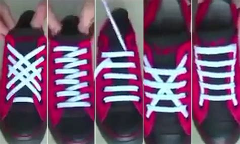 3 Creative Ways To Tie Shoe Laces Shoe Lace Tying Techniques How To