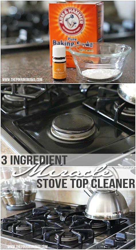 3 Ingredient Miracle Stove Top Cleaner Stove Top Cleaner Clean Stove