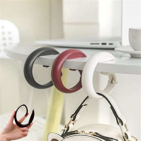 3 Pcs Floding Handbag Hanger Folding Decor Table Hook Purse Hanger For