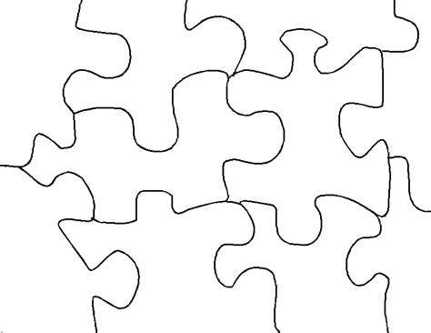 3 Piece Jigsaw Puzzle Template Cliparts Co