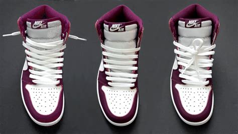 3 Way How To Lace Nike Air Jordan 1 High Jordan 1 High Lacing Youtube