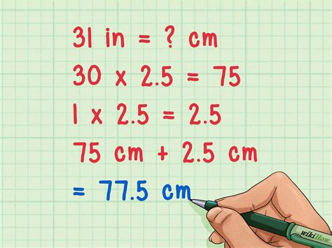 3 Ways To Convert Inches To Centimeters Wikihow